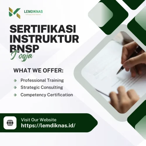Sertifikasi Instruktur BNSP Jogja
